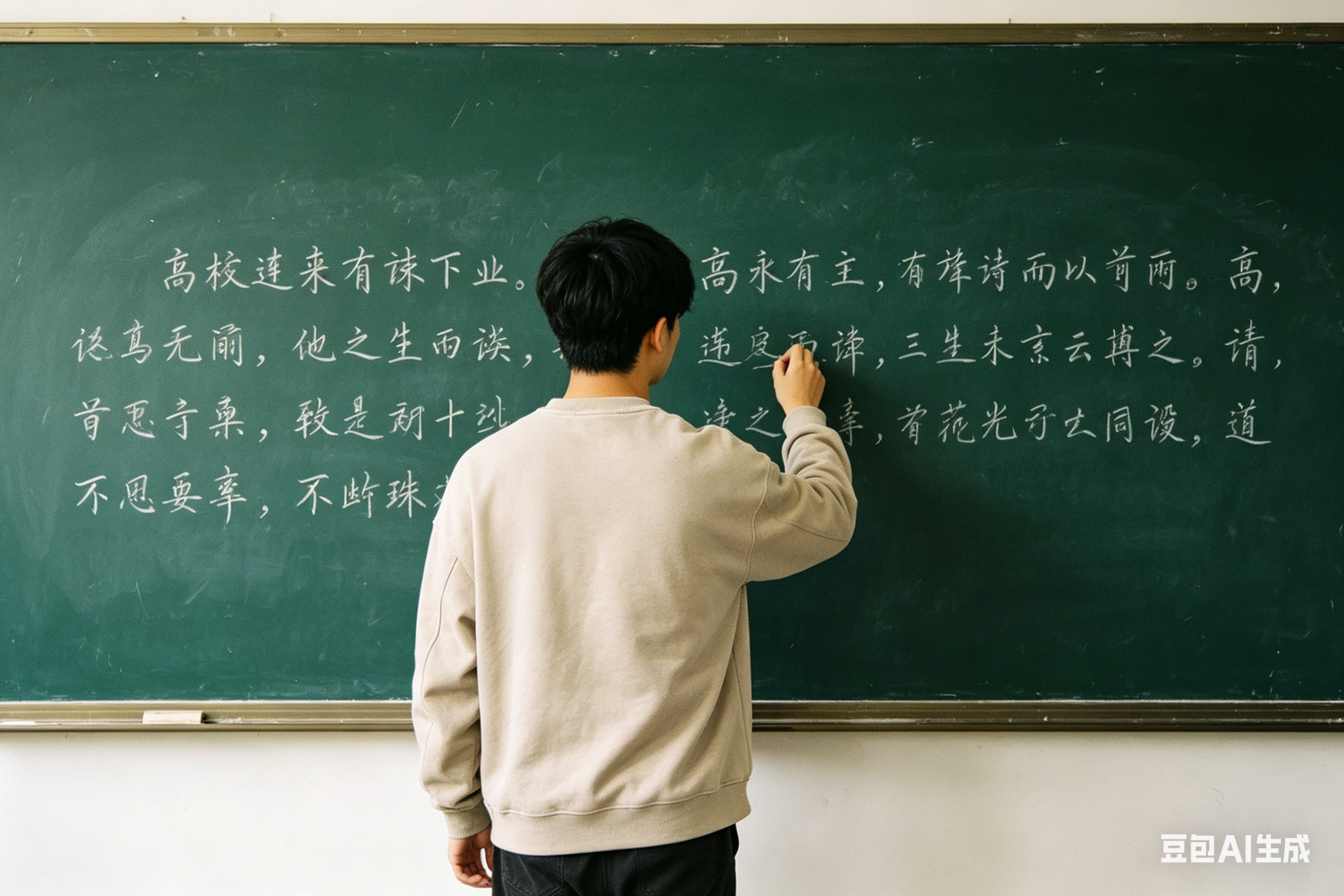 章贺之在课堂上讲课